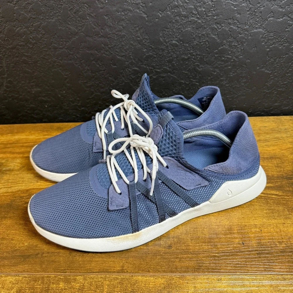 OluKai Holo 10513-VI4R Blue Mesh Athletic Sneakers Mens Size‎ 12